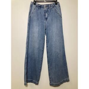 DAZE Medium Wash Wide Leg Denim Jeans Sz 26
